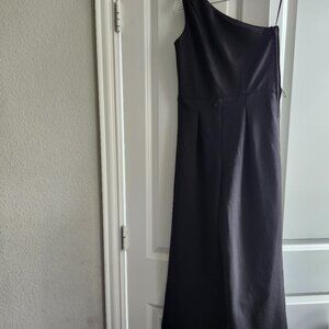 GB GIRL'S Sz.8, Black, One-Shoulder, Sleeveless Jumpsuit